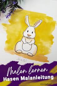 Osterhase hase malvorlagen zeichnen gratis zum ostern ausmalen hasen ausmalbilder schablone vorlagen malen osterhasen besuchen malvorlage. Malen Lernen Hasen Mit Wasserfarben Und Filzstift Mit Vorlage