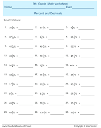 5th Grade Metric Conversion Worksheets Bluedotsheet Co