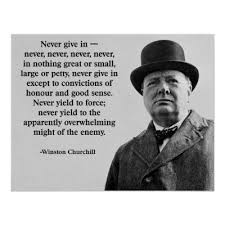 Churchill Never Give In Poster Zazzle Com Capitalism Quotes Churchill Quotes Winston Churchill Quotes