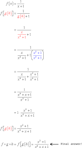 Solution for express the function g in the form fogoh. Composition Of Function Chilimath