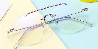 Bug leader eyeglasses aviator gold filled frames men's women's vintage rare. Rimless Aviator Frames Gold Silver And Purple Framesfashion Rimless Collections Framesfashion