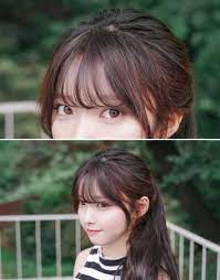 Korean female short hair with bangs. 15 Ideas Hairstyles Korean Bangs Short Hair With Bangs Hair Styles Hairstyles With Bangs