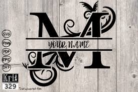 Download Split Monogram Svg Alphabet M Graphic By Krit Studio329 Creative Fabrica