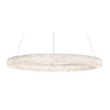 5.0 out of 5 stars. Eurofase Lighting 34153 017 Chrome Sassi 27 Wide Led Crystal Ring Chandelier Lightingdirect Com