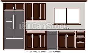 It doesn't have to be perfect. Kitchen Cabinets Design Canstock