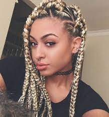 20 Eye Catching Ways To Style Dookie Braids Box Braids Styling Blonde Box Braids Box Braids Hairstyles