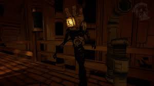 The projectionist is a tall humanoid creature that is almost completely covered in ink and notably has a projector as a head. Trolling At The Projectionist Bendy And The Ink Machine Bugs Youtube