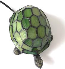 Tiffany Tortoise Night Light Hmj8049 Stained Glass Green Turtle Table Lamp Robert Louis Tiffany Amazonsmile Turtle Table Green Turtle Tortoise