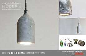 Homemade Modern Diy Concrete Pendant Lamp 10 Steps With Pictures Instructables