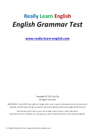 Serving as both a reference and a workbook, it introduces students to the form, meaning, and usage of basic structures in english. Free English Grammar Test For Download