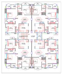 Apartment Build Floor Plan Residential Building Plan Architectural Floor Plans Model House Plan