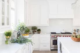 Bright kitchen with white kitchen concept that never look boring part 8 | shairoom.com. Alyssa Rosenheck All White Kitchen With White Wood Panel Range Hood Transitional Kitchen