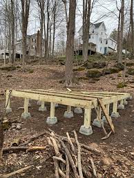 Footprint of 12', 14', and 16' wide buildings are approximately 7 inches less than stated width. Quarantine Project Guest Cabin 12x16 Base Planning On 12x11 Interior With A 5 Front Deck First Weekend Of Work Carpentry
