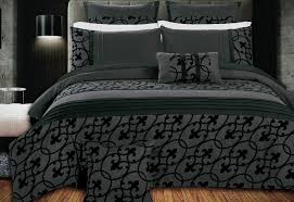 Chunky gingham check duvet cover reversible quilt bedding pillowcase set. Dursley Charcoal Black Quilt Cover Set By Luxton Warehouse Sale At Lowest Price