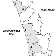 This simple outline map of kerala is one of these images. Map Of Kerala With Districts Boundaries And The Location Of The Eight Download Scientific Diagram