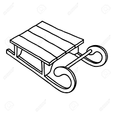 Schlitten Symbol Von Hand Gezeichnete Vektorillustration Lokalisiert Auf Weissem Hintergrund Lizenzfrei Nutzbare Vektorgrafiken Clip Arts Illustrationen Image 63884808