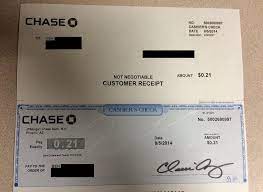 Banks guarantee payment on these checks, so legitimate checks shouldn't bounce. Chase Once Sent A Cashier S Check For A Mere 0 21 The Postage Was Priced Higher Album On Imgur