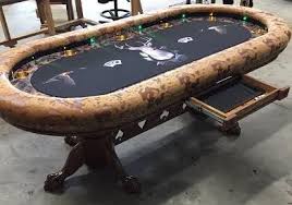 Deer Hunting Poker Table With Lights Poker Table Custom Poker Tables Poker Table For Sale