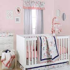 Our fitted crib sheets feature deep pockets and have elastic all the way around the edges to hug mattresses securely. The Peanutshell Floral Crib Bedding Collection In Coral Buybuy Baby