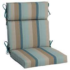 The traditional box edge adds a classic look to patio furniture. Reviews For Home Decorators Collection 21 5 X 44 Sunbrella Gateway Mist High Back Outdoor Dining Chair Cushion Ah25216b D9d1 The Home Depot