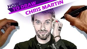 Drawing Chris Martin of Coldplay
