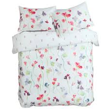 Protects your comforter from dirt, moisture and body oils. Bluebellgray Sweet Pea Cotton Floral 3 Piece White Duvet 90 X 90 Cover Set Queen Buy Online In Bahamas At Bahamas Desertcart Com Productid 166032744