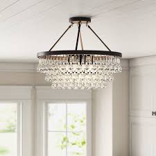 Get it as soon as thu, jul 8. Mcknight 9 Light 23 6 Chandelier Style Tiered Semi Flush Mount In 2021 Chandelier Style Semi Flush Mount Lighting Traditional Chandelier