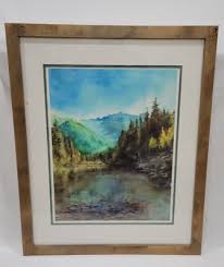 MK- Preston Steed Luminous, Lithograph Reprint of a Watercolor, Abstract  Natural