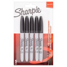 Launched in 1964, it invented the permanent marker category and continues to push the boundaries of what permanent markers can do. Sharpie Permanent Markers Fine Point Black 5 Count Tesco Groceries