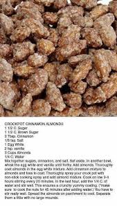 Crockpot Cinnamon Almonds Not My Recipe But It Sounds Yummy Crockpot Cinnamon Almonds Not My Recipe But It Sounds Yummy In 2020 Pecan Rezepte Zimt Mandeln Lecker