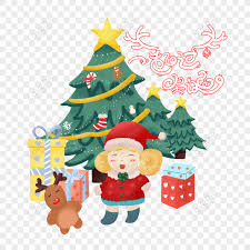 A 2019 survey by the american christmas tree association, predicted that 77 percent of u.s. Free Christmas Scene House Character Christmas Tree Snowflake Hand Dr Png Psd Image Download Lovepik