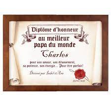 Coloriage joyeux anniversaire papa a imprimer sur coloriages. Diplome Du Meilleur Papa Du Monde En Parchemin