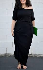 Black 3 4 Sleeve Maxi Dress Black Sashes Draped Plus Size Round Neck 3 4 Sleeve Maxi Dress At Diyanu Plus Size Maxi Dresses Maxi Dress With Sleeves Plus Size Dresses