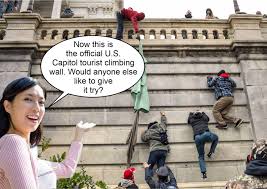 I'll give her the message. Hi My Name Is Trish I Ll Be Your Guide On Today S Normal Capitol Tour On This Lovely 6th Day Of January Politicalhumor