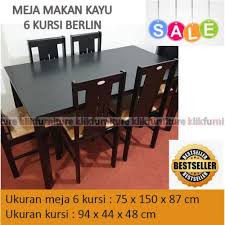 Kursi tamu lihat semua produk pada kategori kursi tamu. Jual Meja Makan Berlin 6 Kursi Kotak Minimalis Caserini Kota Tangerang Klikfurniture Tokopedia