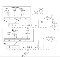 Stop-flow LC-1 H-NMR spectra of the cis and trans isomers 5a ...