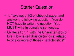 Each organism must inherit a single copy of. Ppt Starter Question Powerpoint Presentation Free Download Id 6687465
