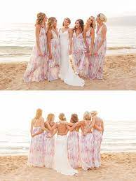 Casual Floral Print Maxi Bridesmaid Dresses Perfect For A Beach Wedding Beach Bridesmaid Dresses Beach Wedding Bridesmaid Dresses Casual Beach Wedding