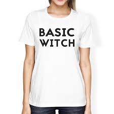 Basic Witch Funny Halloween Costume T Shirt For Women Gift