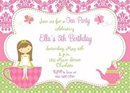Text Message Daughter Birthday Invitation Message 5th Birthday Invitation Wording Ideas For Cathy Party Invite Template Birthday Party Invitation Templates Tea Party Invitations