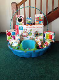 Easter basket for baby for 2021: Baby S First Easter Basket I Made For My Son Trace I Used Wal Mart Bags Under The Grass To Raise Eve Baby S First Easter Basket Baby Easter Baby Easter Basket