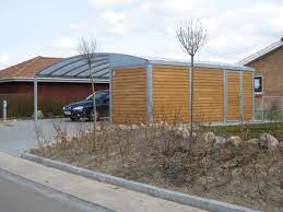 Carport Med Redskabsskur I Siden Carport Udendors Indretning Skur