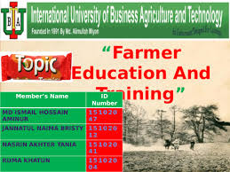 If you are a small farmer: Ppt Farmer Education And Training Ppt 2015 Md Ismail Hossain Aminur Academia Edu