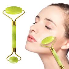 Jade Roller Massager for Face/Eye/Neck (100% Natural) Reduce Wrinkles