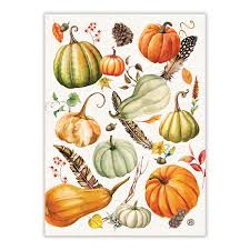 Heirloom pumpkin oven mitt & potholder set $ 34.95; Michel Design Works Kitchen Towel Set Sweet Pumpkin