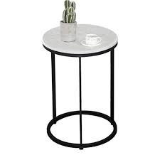 Black And White Marble Side Table Small Round Table Round Marble Coffee Table Living Room Side Table Sofa Table Marble Coffee Table Living Room Living Room Side Table Marble Round Coffee Table