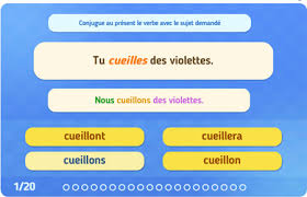 Check spelling or type a new query. Exercices En Ligne Conjugaison 6eme Cycle 3