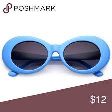 Blue Kurt Cobain Glasses Clout Goggles Glasses Glasses Fashion Urban Outfitters Sunglasses Goggles Glasses