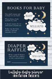 Check out more tips and photos from this party! Lullaby Baby Shower Navy Diaper Raffle Ticket Enclosure Card Zazzle Com Artofit