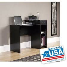 Mainstays Student Desk With Easy Glide Drawer Blackwood Finish Walmart Com Black Desk Student Desks Desk